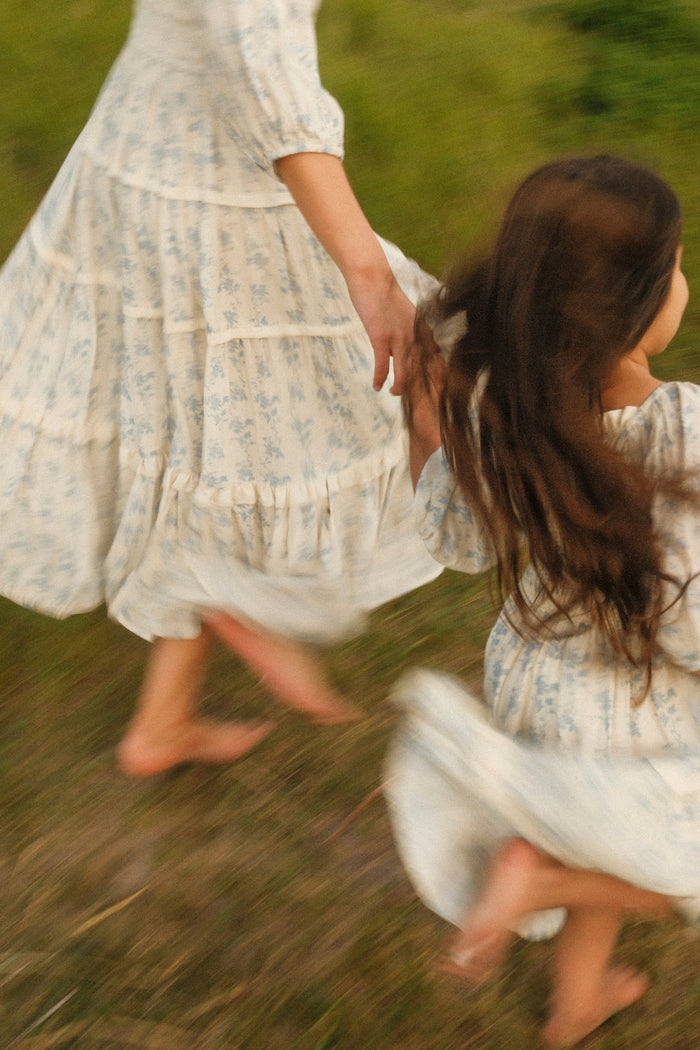 Mini Roselyn Dress in Ivory Porcelain Fleur-7