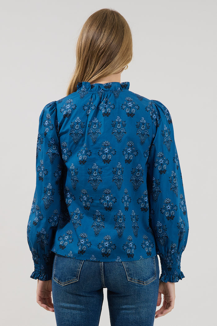 Minny Long Sleeve Top Gardena Floral