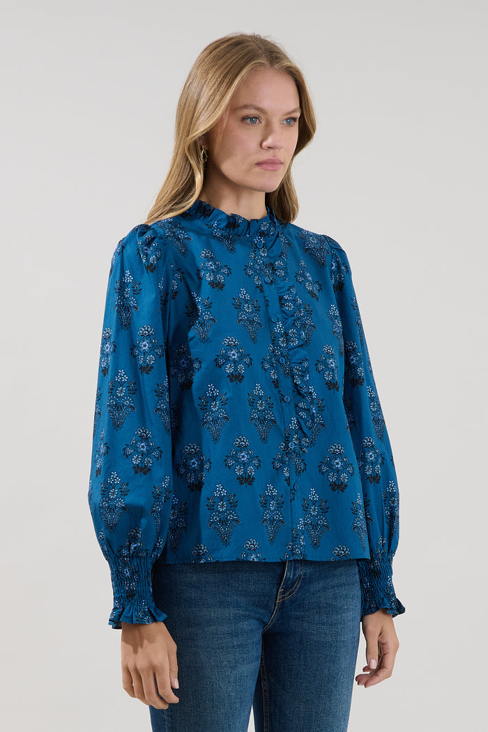 Minny Long Sleeve Top Gardena Floral
