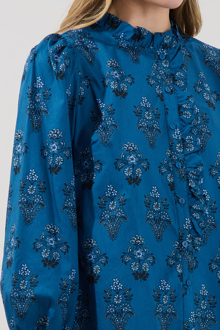 Minny Long Sleeve Top Gardena Floral