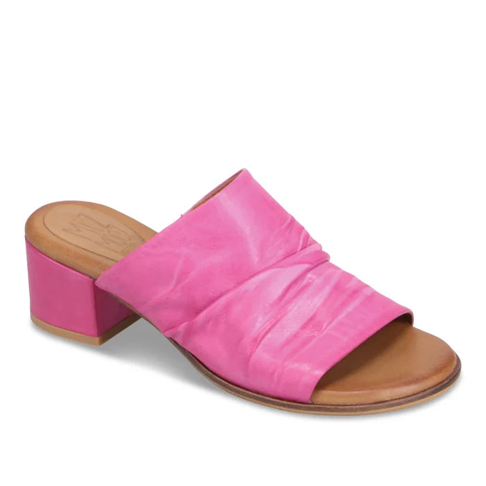 Miz Mooz REMEY Heeled Slide in Fuchsia