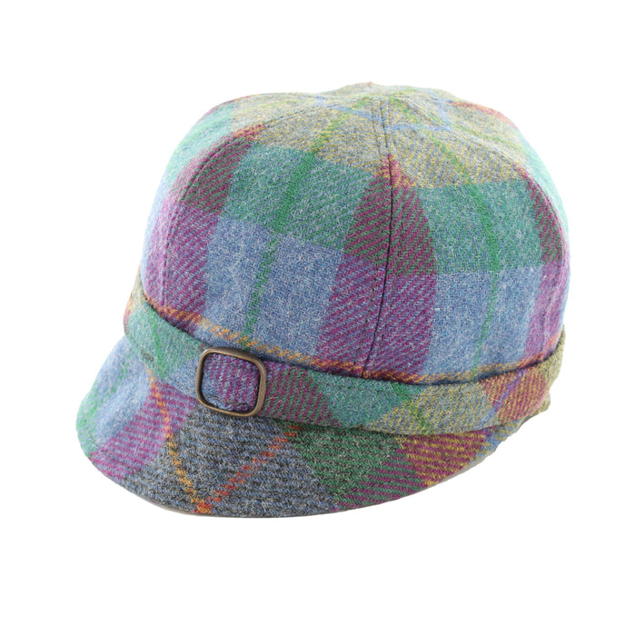 Blue Pink and Purple with Gold Overcheck - Mucros Weavers