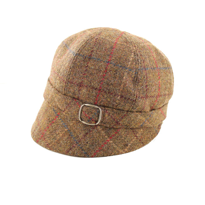 Brown with Red and Maroon Stripes - Mucros Weavers