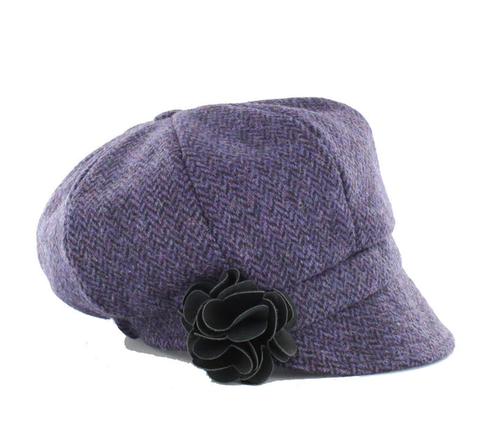 Black and Purple Herringbone - Mucros Weavers