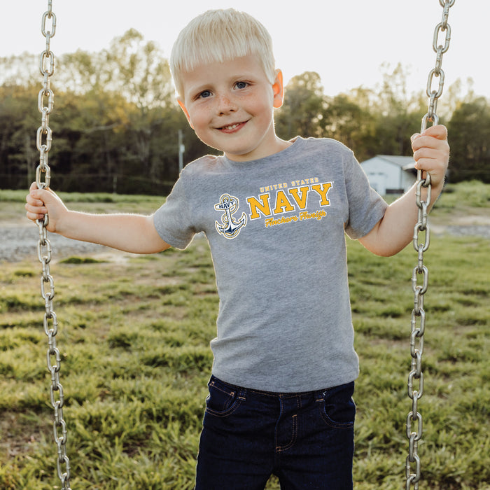 Navy Toddler Full Chest T-Shirt