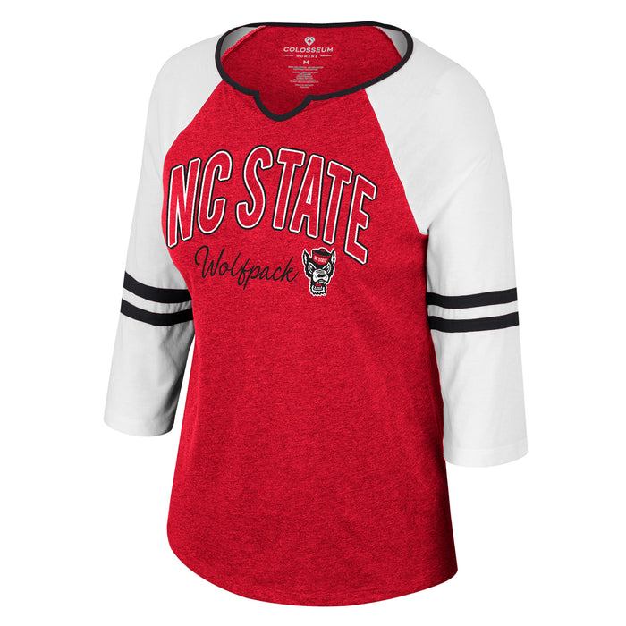 NC State Women's Glass Harp 3/4 Sleeve Tee