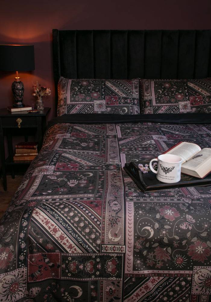 Nola Folk Patchwork Bedding - UK Double