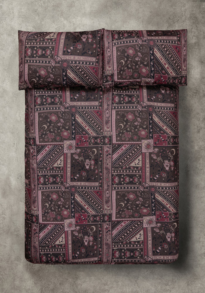 Nola Folk Patchwork Bedding - UK Double