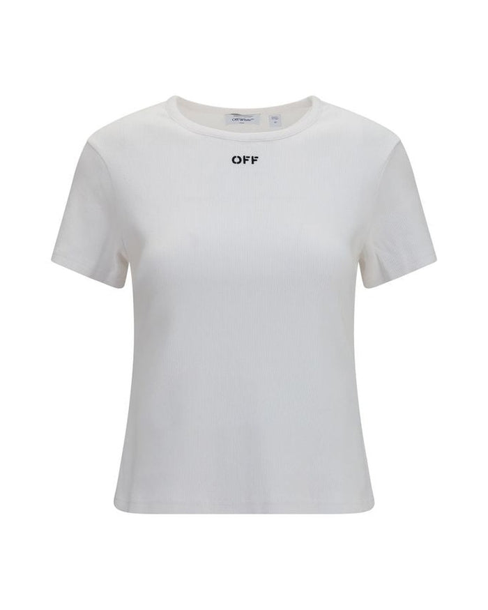 Off-White White Cotton T-Shirt