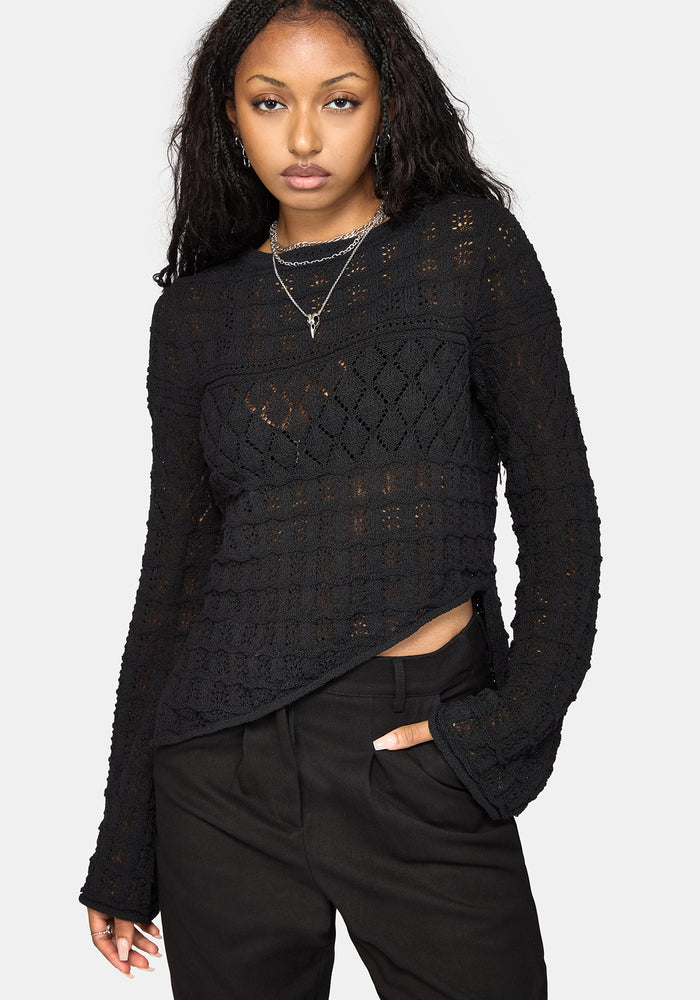 Olesia Asymmetric Knit Jumper