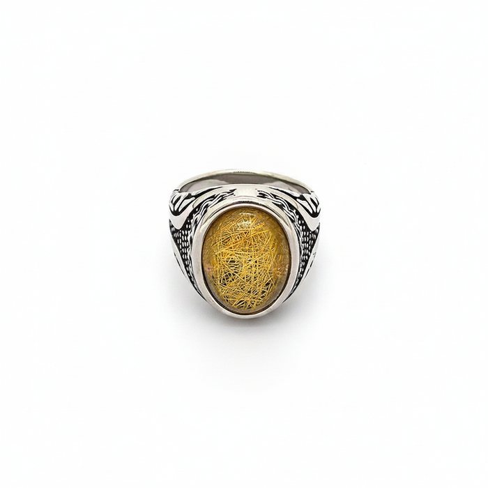 Onyx Silver Ring — CRUX