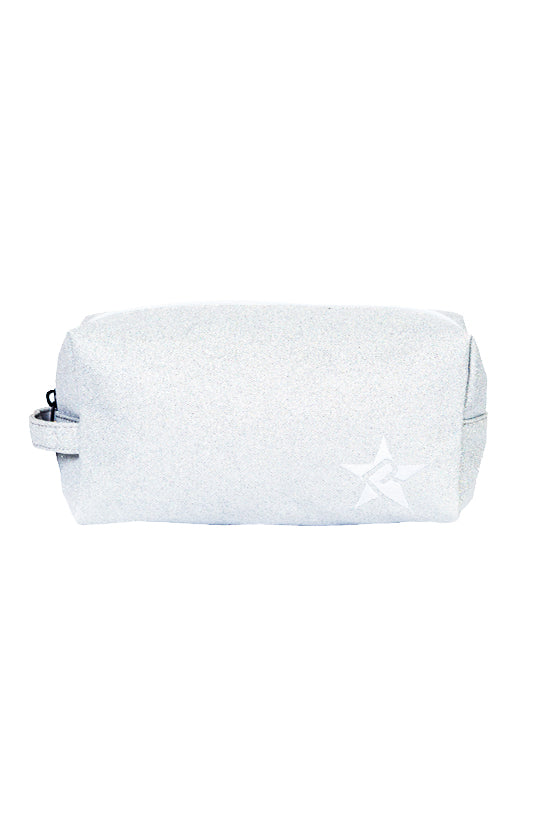 Opalescent Rebel Makeup Bag with White Zipper