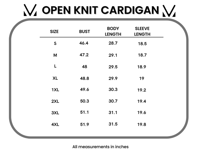 Open Knit Cardigan - Purple by Michelle Mae