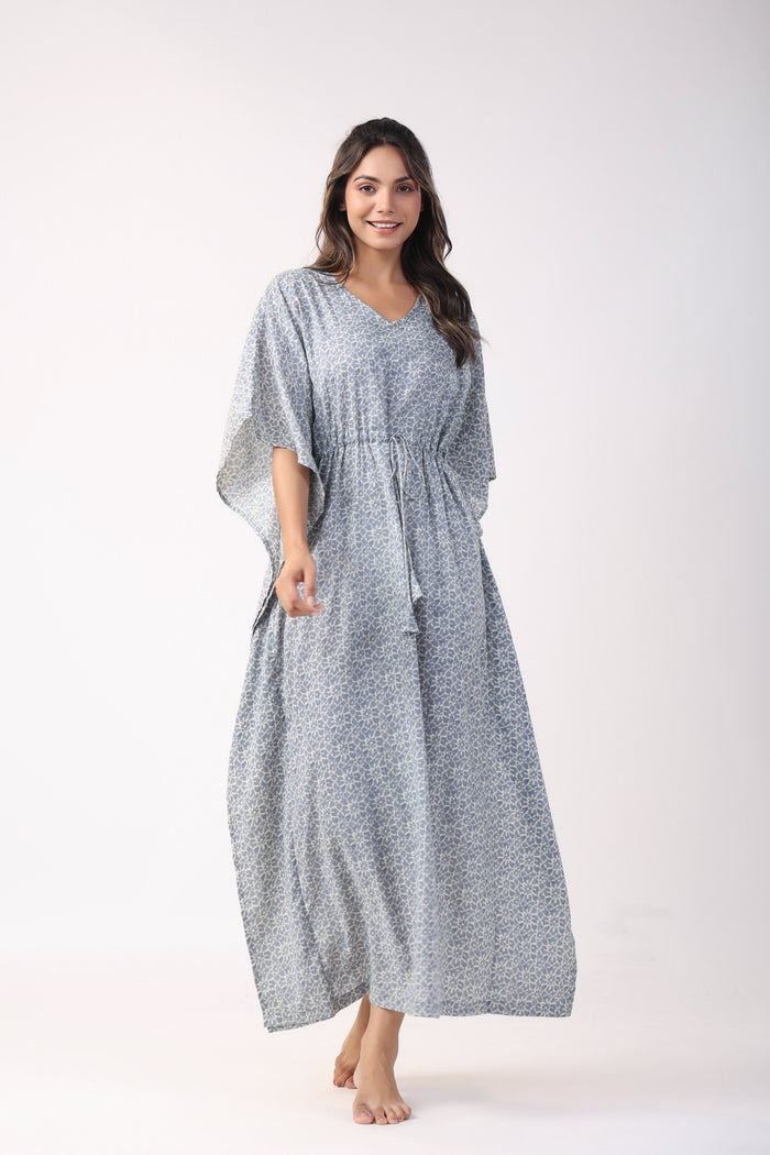 Ornate Net Cotton Kaftan