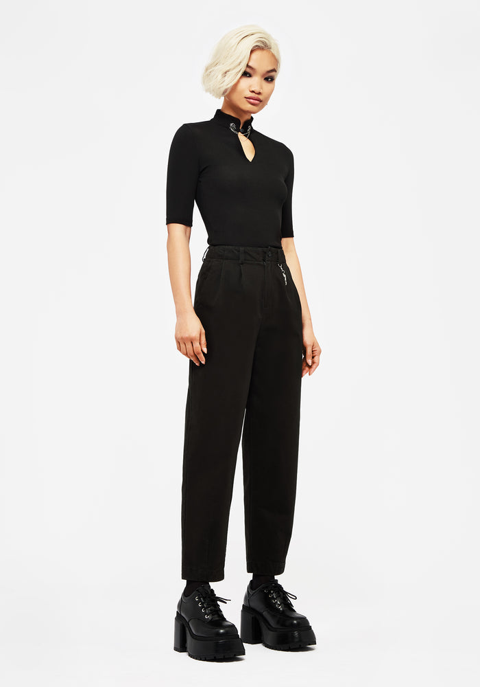 Osteomancy Washed Cotton Tapered Trousers