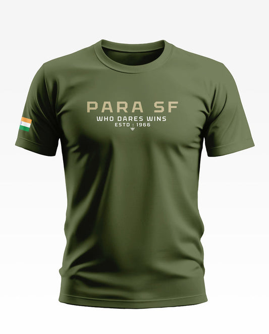 Para Sf Who dares Wins Soft Cotton T-shirt