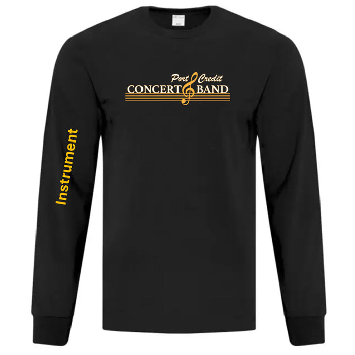 PCSS CONCERT BAND LONGSLEEVE TEE (optional band name on sleeve)