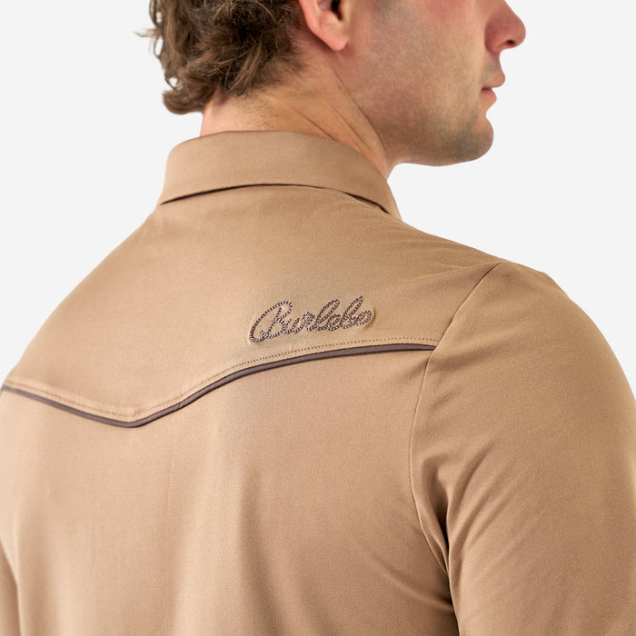 Pearl Snap Performance Polo - Mallards - Khaki