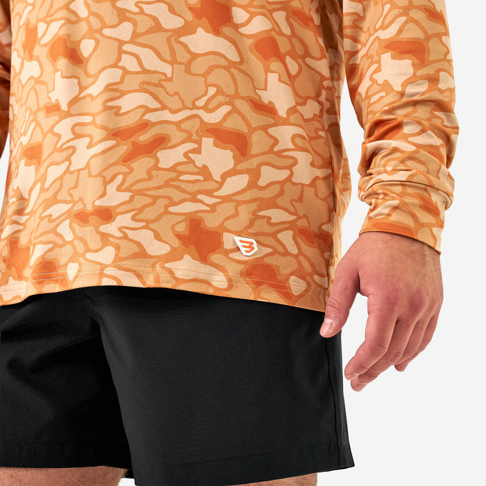 Performance Hoodie - Orange Texas Camo
