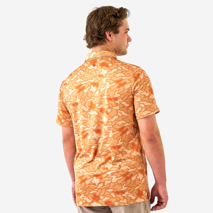 Performance Polo - Orange Texas Camo
