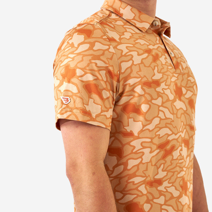 Performance Polo - Orange Texas Camo