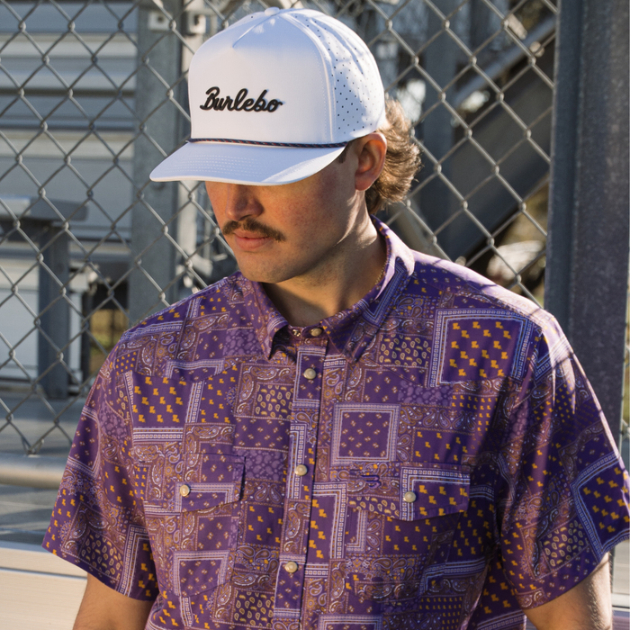 Performance Western Shirt - Louisiana Paisley - Purple