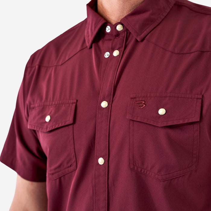 Performance Western Shirt - Maroon