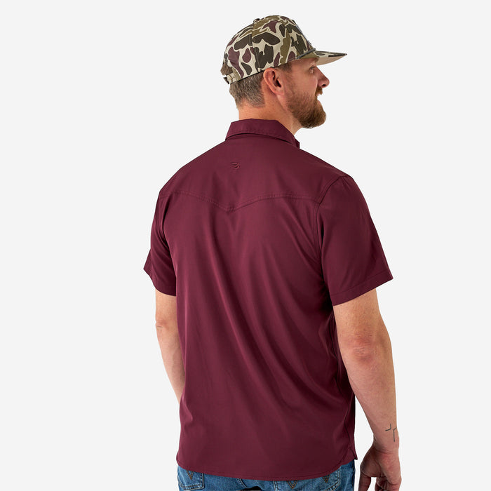 Performance Western Shirt - Maroon