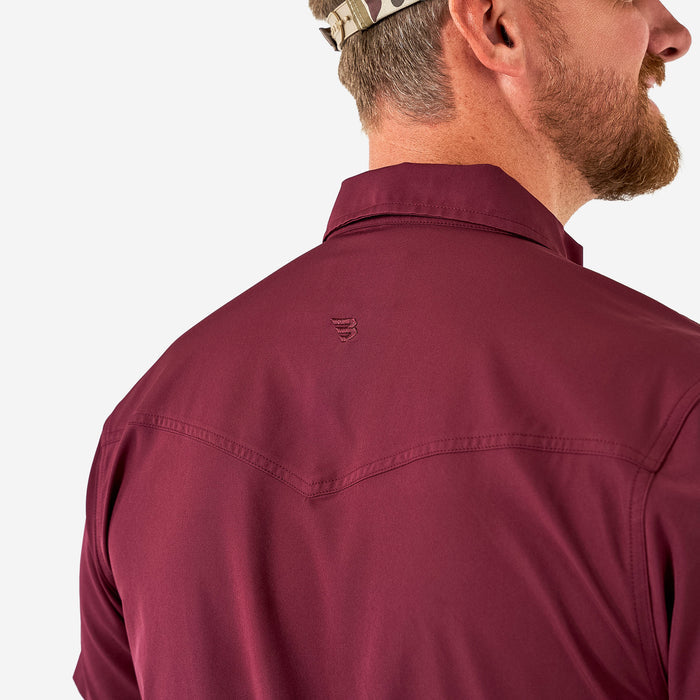Performance Western Shirt - Maroon