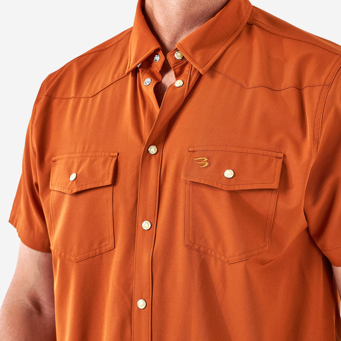 Performance Western Shirt - Orange