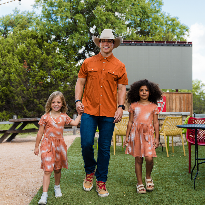 Performance Western Shirt - Orange