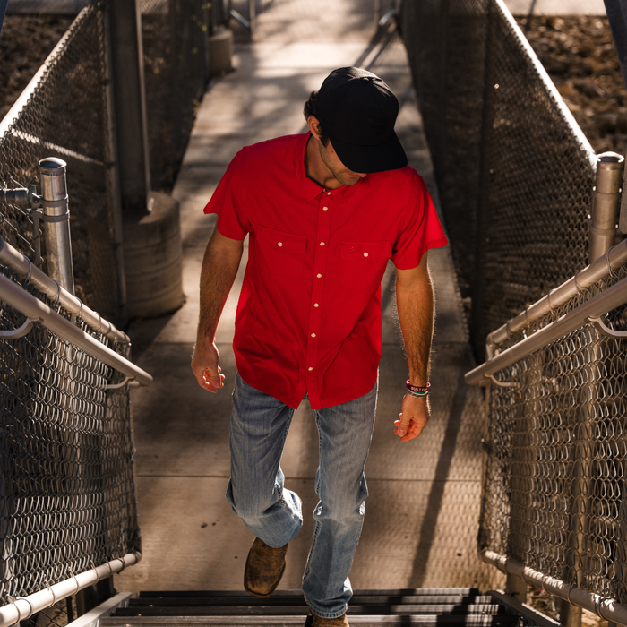 Performance Western Shirt - Red