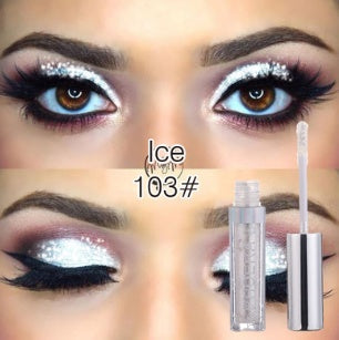 PHOERA liquid eye makeup product featuring metallic shimmer for eyelid styling across parties and evening events, and photos.