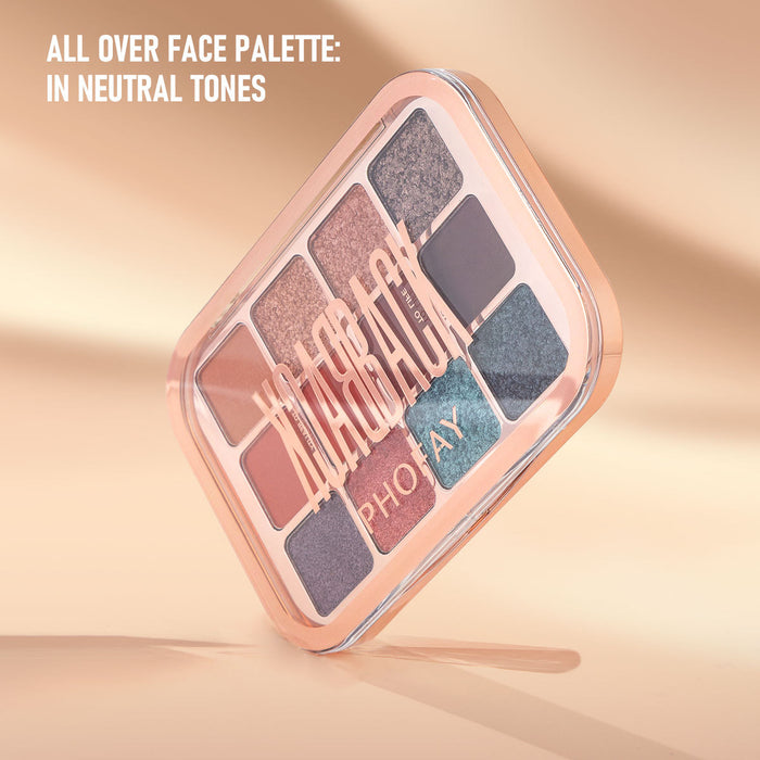 PHOFAY 12-Color Eyeshadow Palette – Matte & Metallic