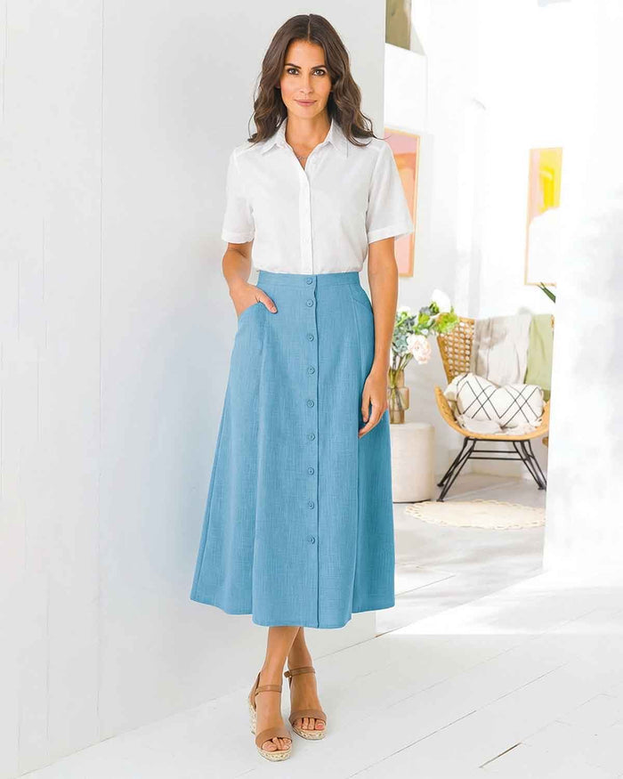 Polly Skirt - Turquoise - The Classic Boutique