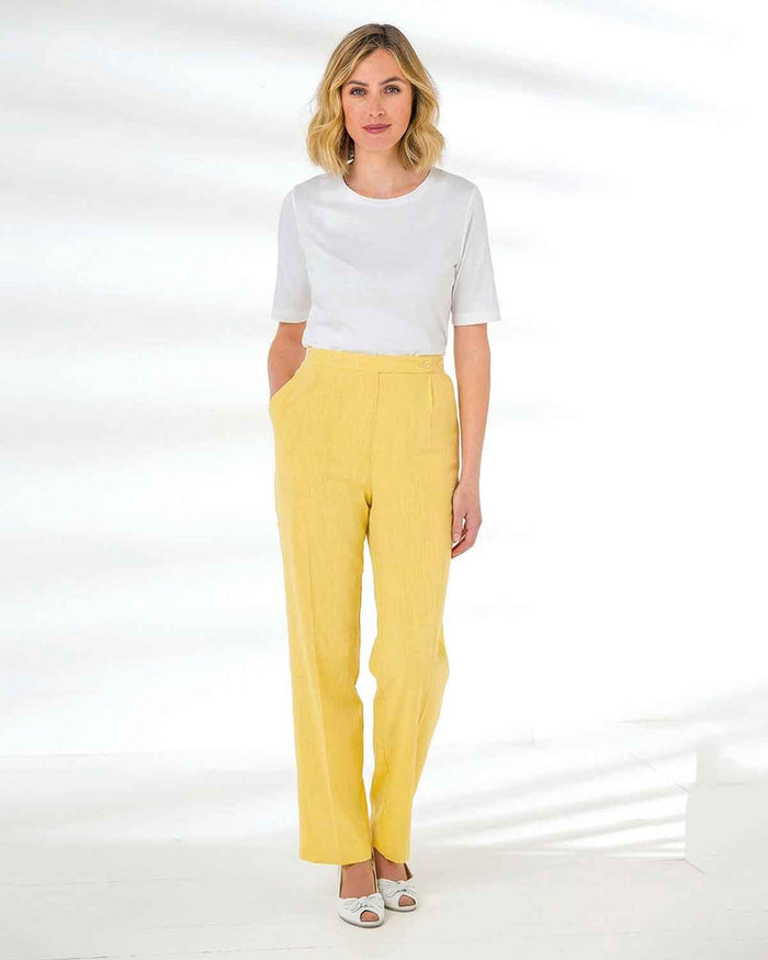 Polly Trousers - Daffodil - The Classic Boutique