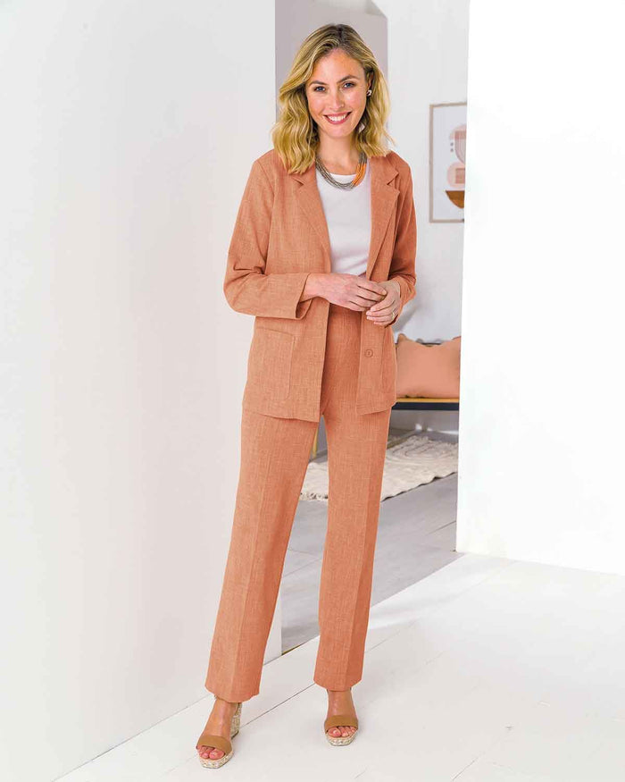 Polly Trousers - Peach Melba - The Classic Boutique