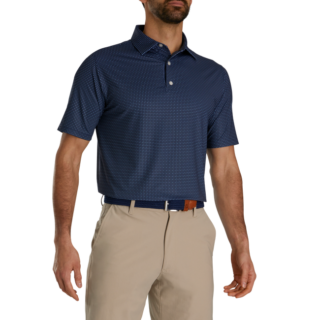 POLO FOOTJOY DOT GEO PRINT LISLE HOMME
