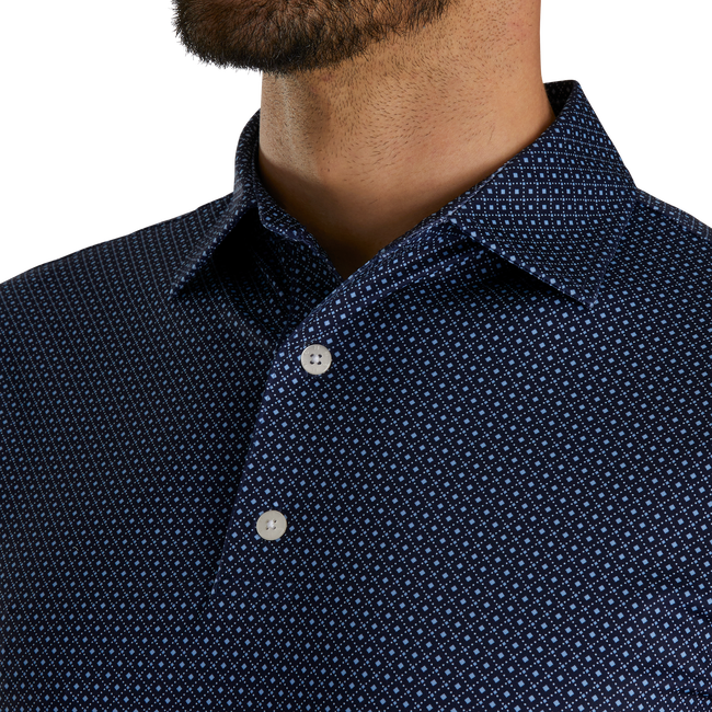 POLO FOOTJOY DOT GEO PRINT LISLE HOMME