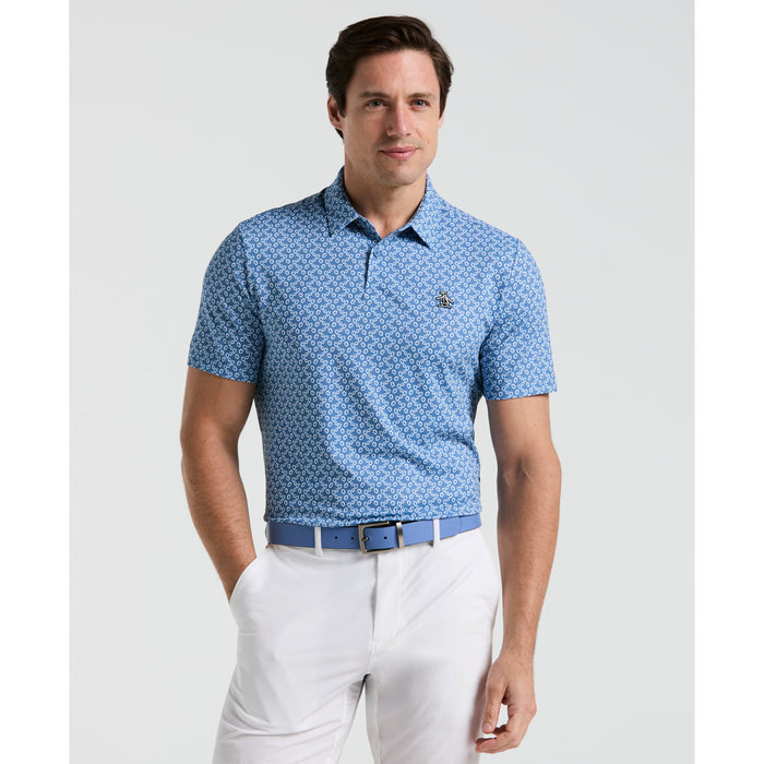 POLO ORIGINAL PENGUIN ALL OVER LIFESAVER PRINT GOLF POLO