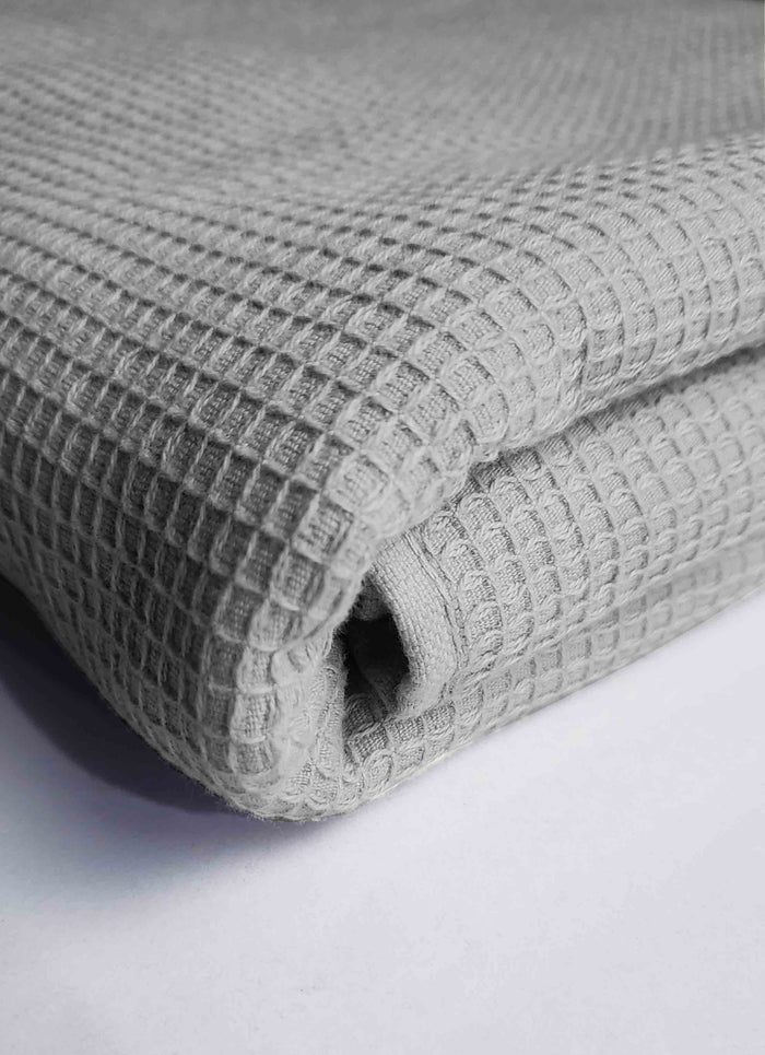 Premium Cotton Waffle Bath Sheet  Towel (Grey) - Hinz Clothing