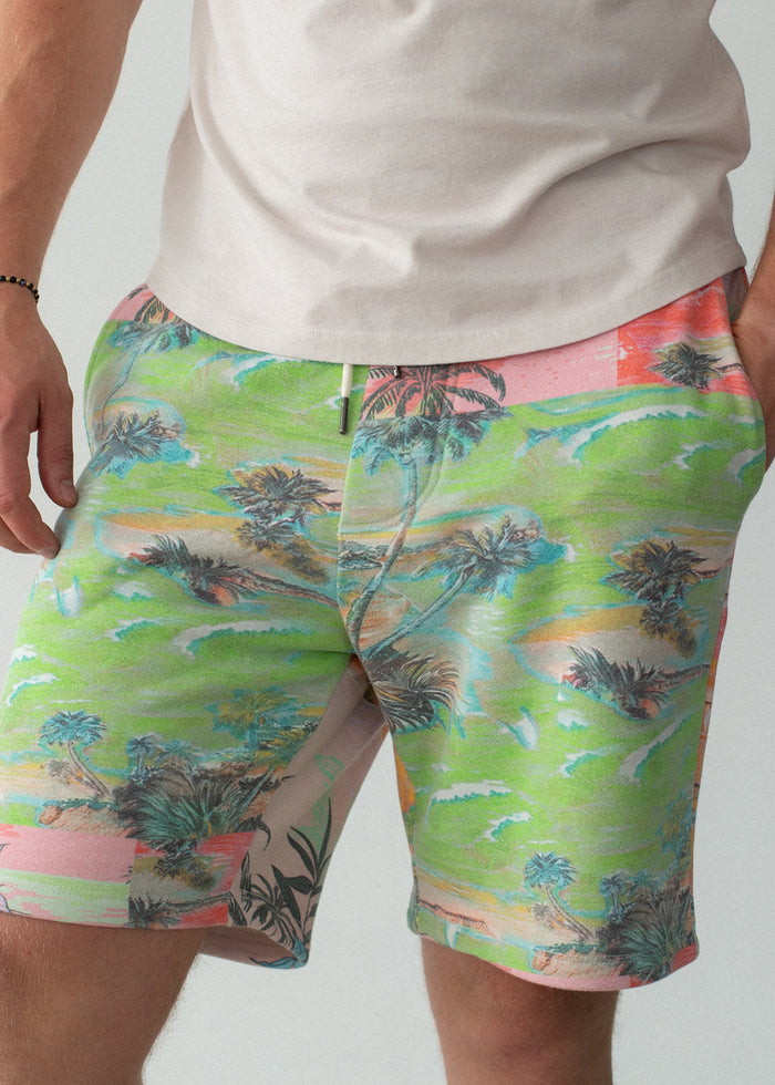 Printed Terry Simple Short