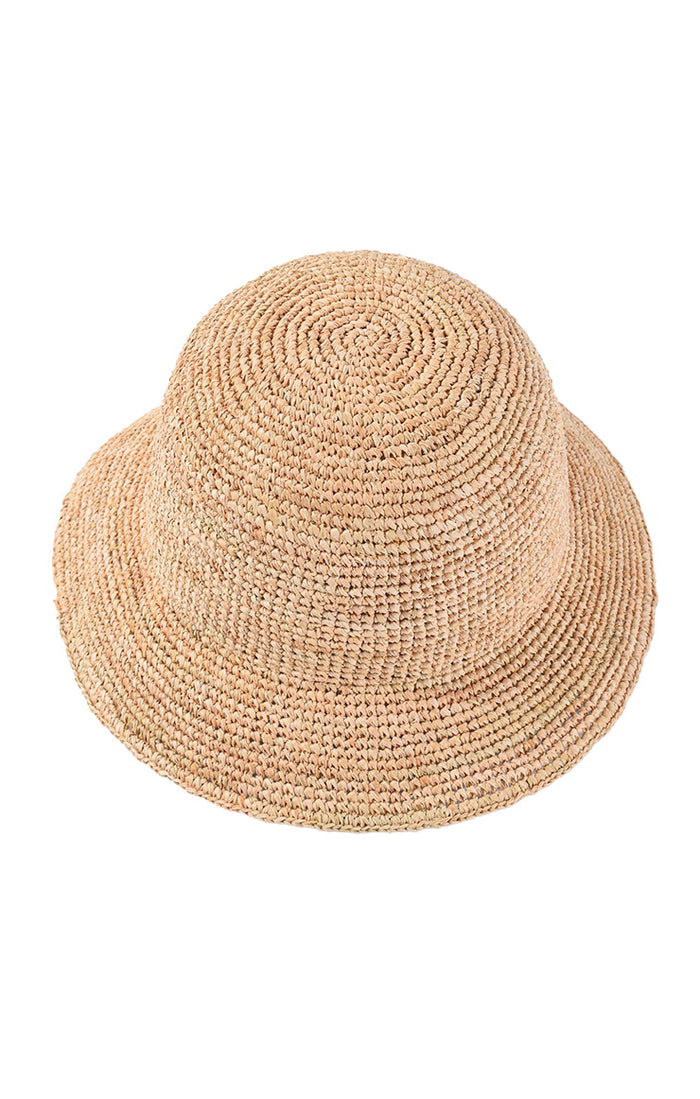 Raffia Bucket Hat ~ Natural