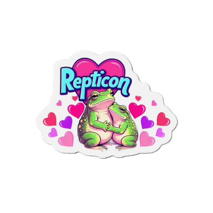 Repticon Die-Cut Magnets w/ Valentine Frogs