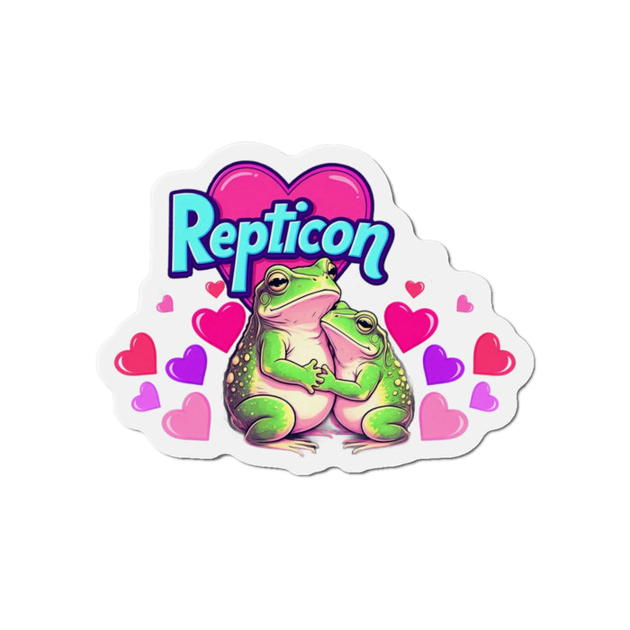 Repticon Die-Cut Magnets w/ Valentine Frogs