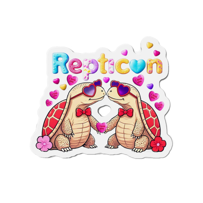 Repticon Die-Cut Magnets w/ Valentine Tortoises