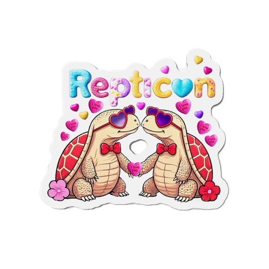 Repticon Die-Cut Magnets w/ Valentine Tortoises
