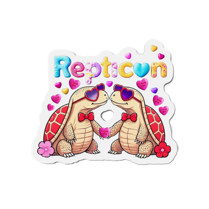 Repticon Die-Cut Magnets w/ Valentine Tortoises