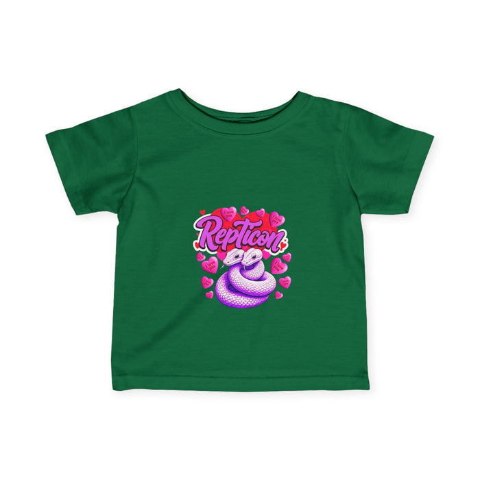 Repticon Infant Fine Jersey Tee w/ Valentine Snakes