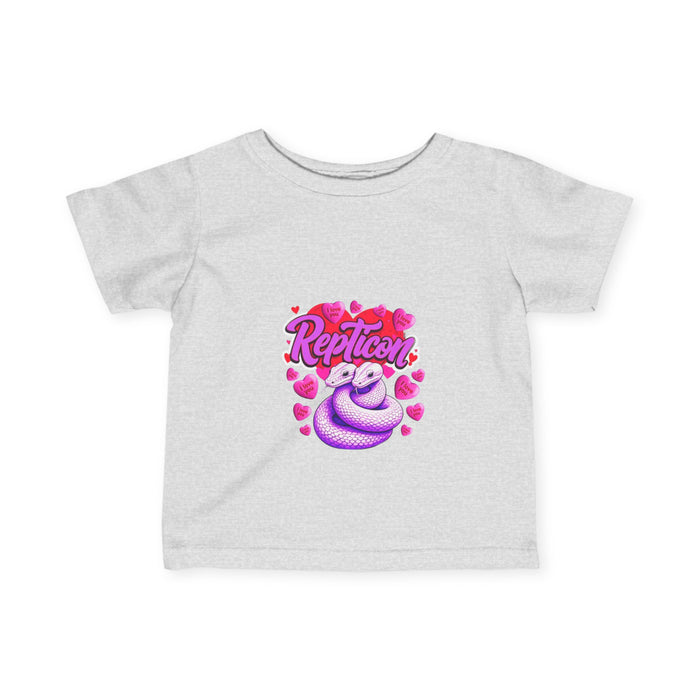 Repticon Infant Fine Jersey Tee w/ Valentine Snakes